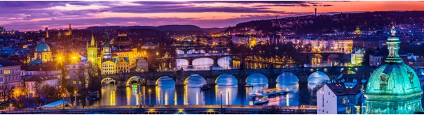 Скинали 'Ночная панорама Праги'