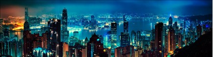 Скинали 'Ночная панорама Гонконга'