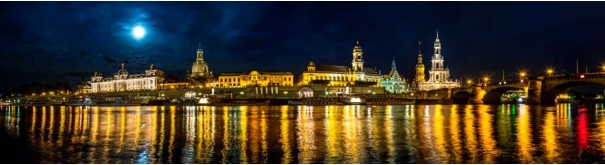 Скинали 'Ночная набережная Дрездена'