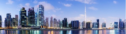 Скинали 'Панорама утреннего Дубая'